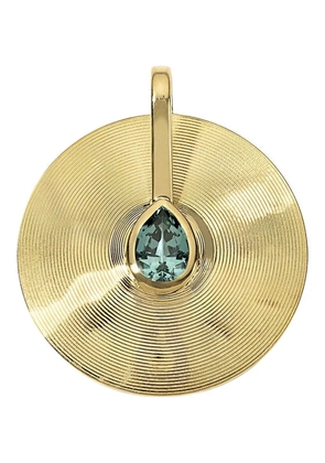 Jade Ruzzo 18K yellow gold Seafoam tourmaline pendant