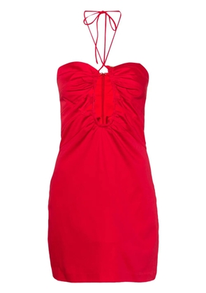 Cult Gaia Laura halterneck minidress - Red