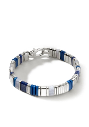 John Hardy Colourblock chain lapis lazuli bracelet - Silver