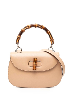 Gucci Pre-Owned 2000-2015 Calfskin Bamboo Night satchel - Brown