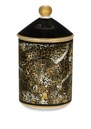 Dolce & Gabbana leopard-print scented candle (340g) - Black