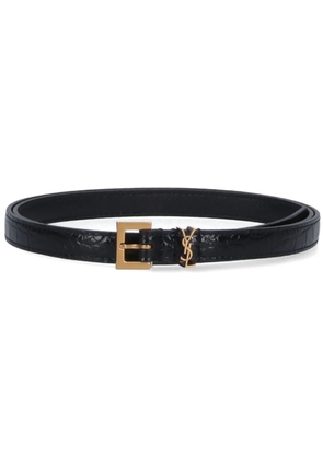Saint Laurent Cassandre belt - Black