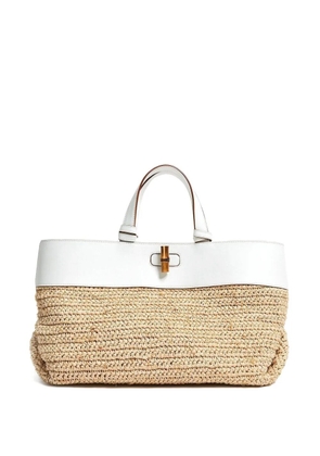 Pamela Munson The Park straw tote bag - Neutrals