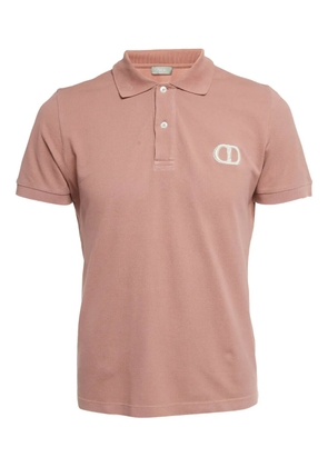 Christian Dior Pre-Owned embroidery cotton polo - Pink