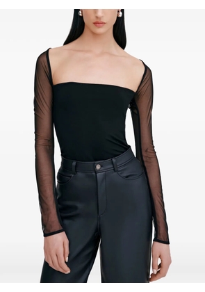 Marcella Lucia square-neck top - Black