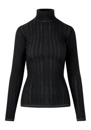 Smythe knitted turtleneck sweater - Black