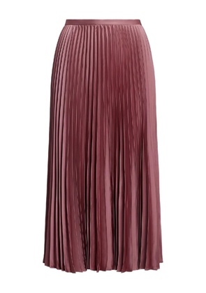 Lauren Ralph Lauren zip midi pleated skirt - Pink