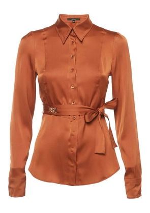 Gucci Pre-Owned belted shirt - Brown
