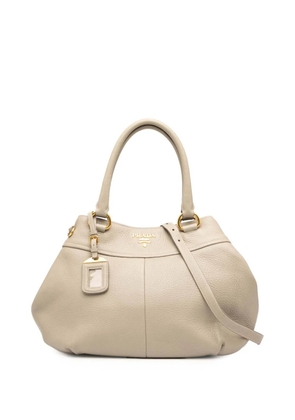 Prada Pre-Owned 2000-2025 Vitello Daino Open Convertible Tote satchel - Brown