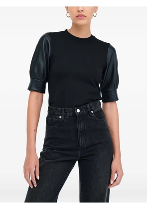 Marcella Trove puff-sleeve top - Black
