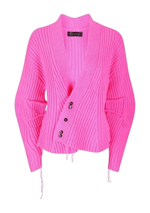 Handmade buttoned cardigan - Pink