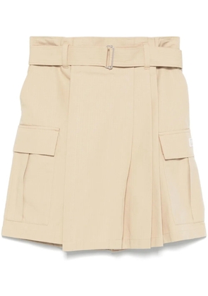 Kenzo asymmetric cargo skirt - Neutrals