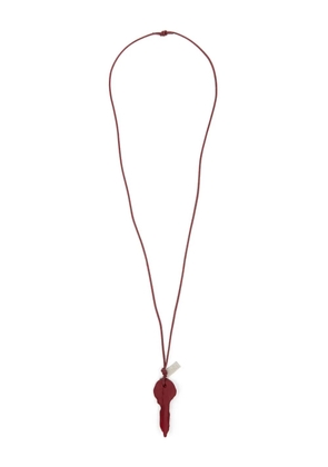 MM6 Maison Margiela Candle Waxed key-pendant necklace - Red