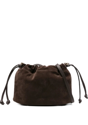 Strathberry suede clutch - Brown