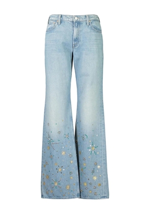 MOTHER The Bookie Heel embellished jeans - Blue