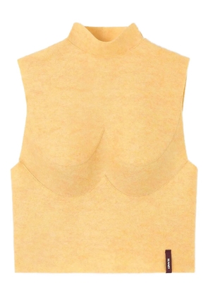 Sunnei Armatura high-neck top - Yellow