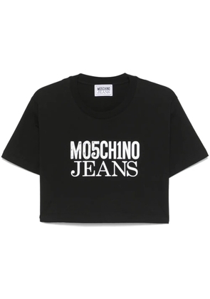 MOSCHINO JEANS logo-print T-shirt - Black