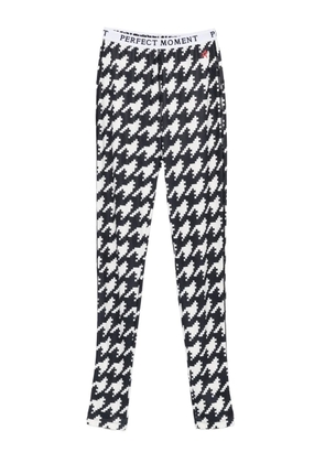 Perfect Moment houndstooth-print leggings - Black