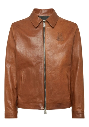Billionaire logo-embroidered jacket - Brown
