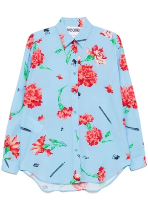 Moschino floral-print shirt - Blue