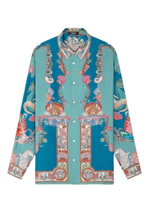 Versace Coral Theatre silk shirt - Green