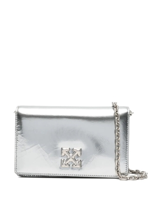 Off-White Pre-Owned arrow-motif crossbody bag - Silver