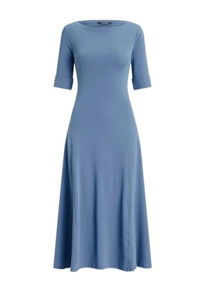 Lauren Ralph Lauren elbow-sleeve midi dress - Blue