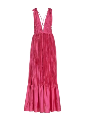 Simkhai Ostara pleated maxi dress - Pink