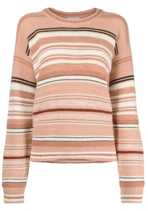 See by Chloé horizontal stripe-pattern jumper - Pink