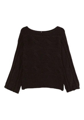 Liviana Conti cable-knit sweater - Brown