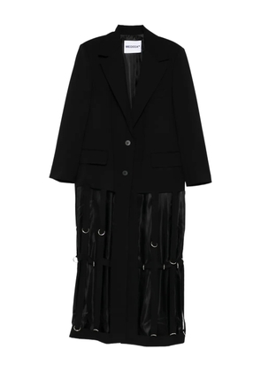 MEDEEA rings-details deconstructed coat - Black