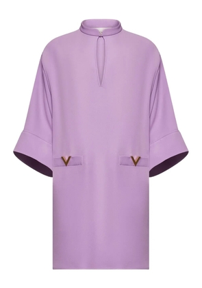 Valentino Garavani V-detail mini dress - Purple