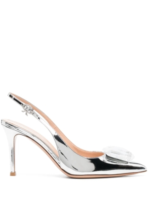 Gianvito Rossi Jaipur 90mm slingback pumps - Silver