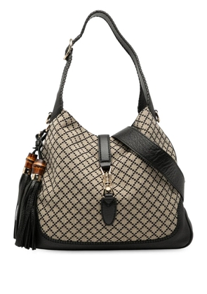 Gucci Pre-Owned 2016-2025 Medium Diamante Canvas New Jackie satchel - Brown