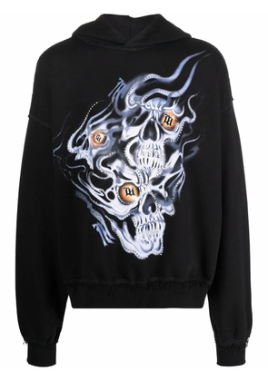 MISBHV graphic-print organic cotton hoodie - Black