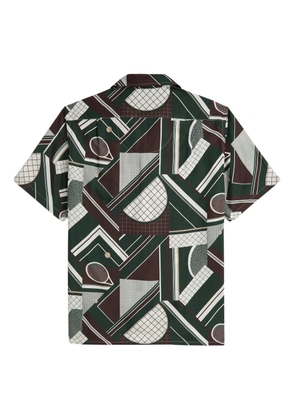 Ralph Lauren Purple Label geometric-print short-sleeve shirt - Green