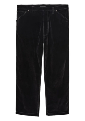 Prada velvet-finish trousers - Black