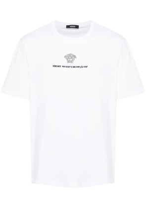 Versace Medusa Milano embroidered T-shirt - White