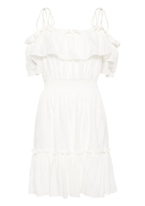 tout a coup off-shoulder dress - White