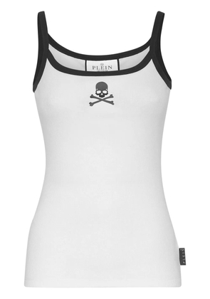 Philipp Plein skull-print tank top - White