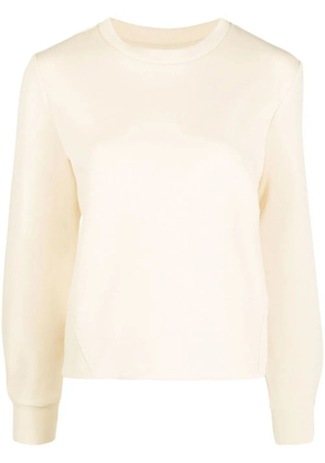Calvin Klein logo-print crew neck sweatshirt - Neutrals