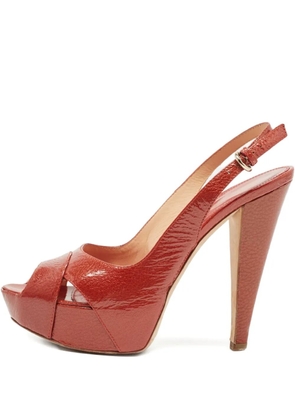 Sergio Rossi Vintage 2023 130mm platform sandals - Orange