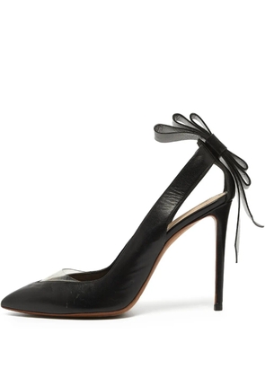 Nicholas Kirkwood clear-panelled pointed-toe heels - Black