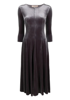 Blanca Vita Adonis velvet midi dress - Grey
