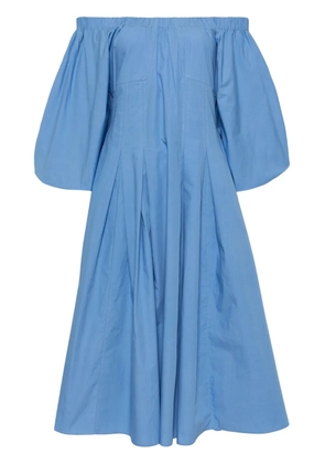 Rejina Pyo puff-sleeved off-shoulder dress - Blue