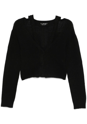 TWINSET x Marco Rambaldi cropped cardigan - Black