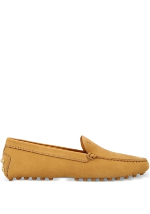 Tod's topstitching calfskin shoes - Brown