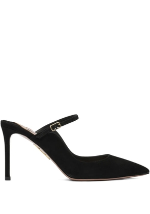 Aquazzura ankle-strap suede pumps - Black