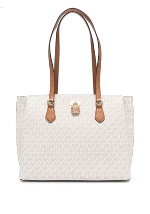 Michael Michael Kors monogram-pattern large tote bag - Neutrals
