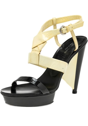 Sergio Rossi Vintage 120mm knotted-detail platform sandals - Black
